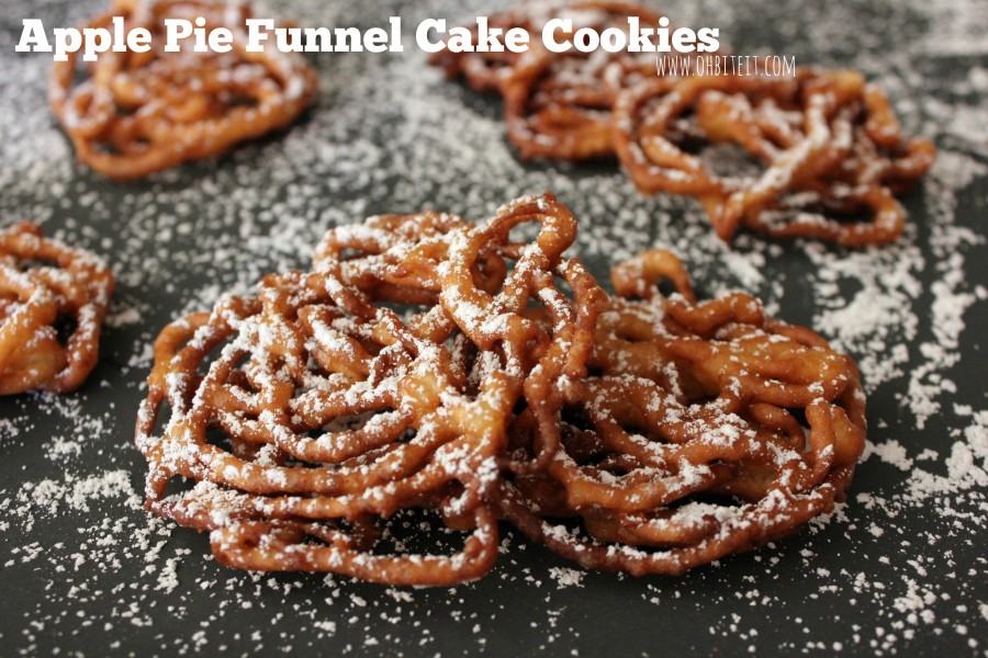 Apple Pie Funnel Cake Cookies! Oh Bite It