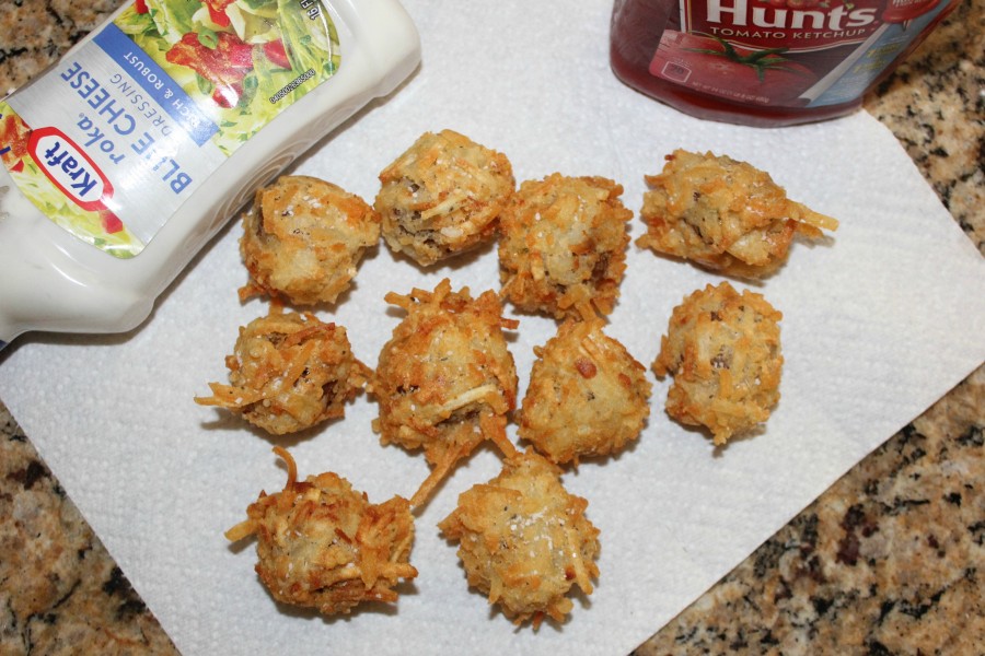 Hash Brown Fried Meatballs! Oh Bite It