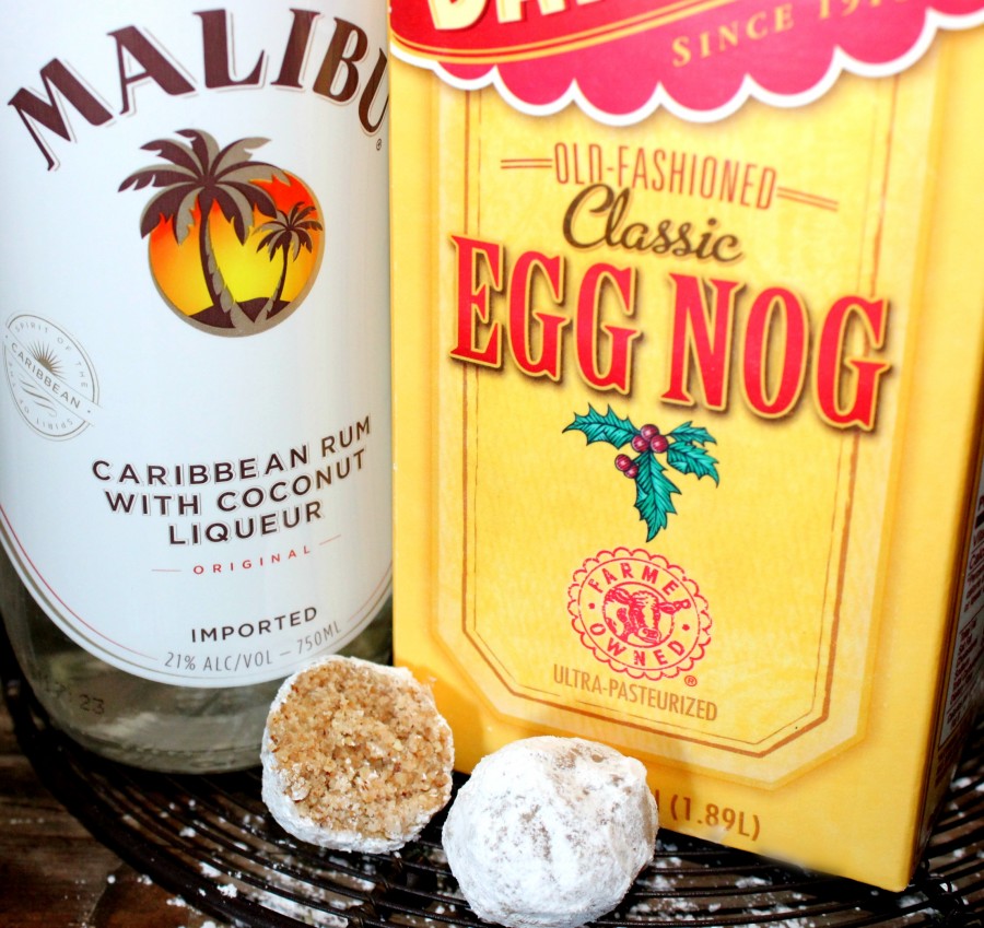 Eggnog Rum Balls! Oh Bite It