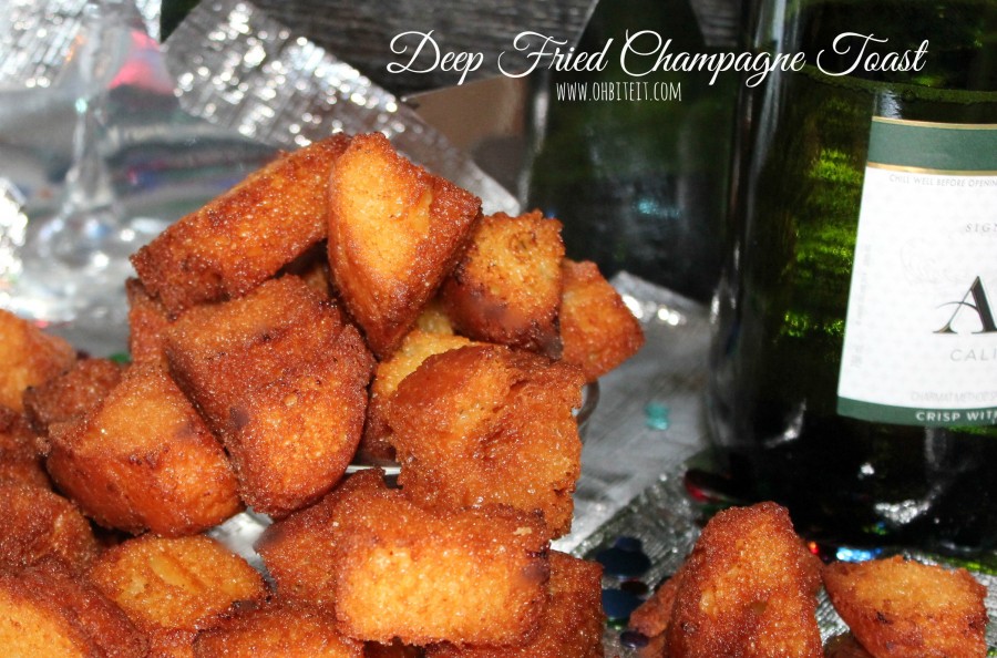 Deep Fried 'Champagne Toast'! Oh Bite It