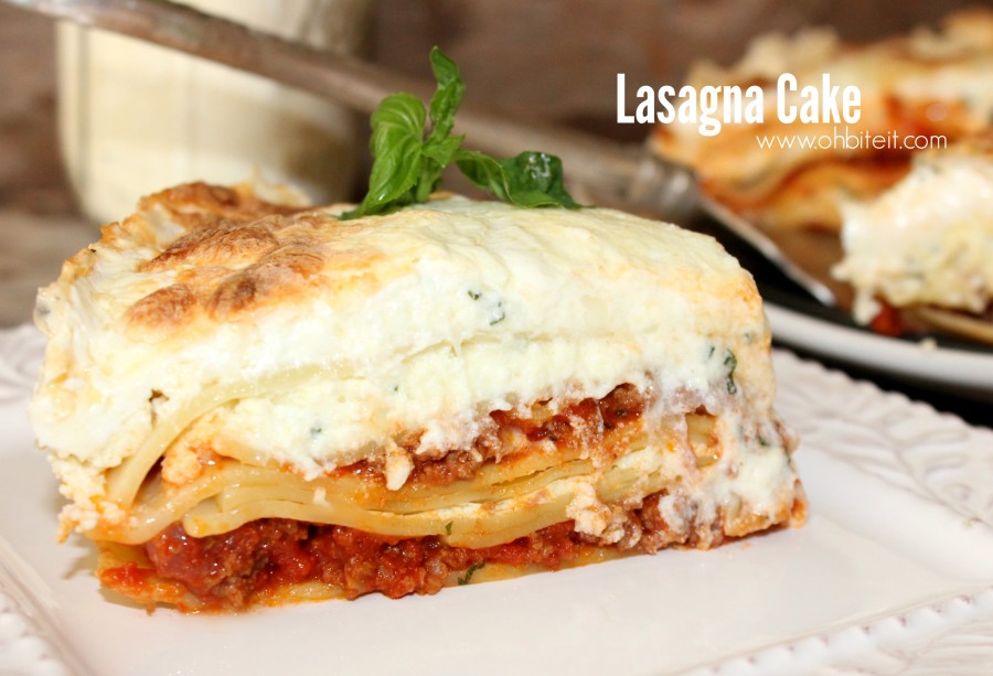 Lasagna Cake! Oh Bite It