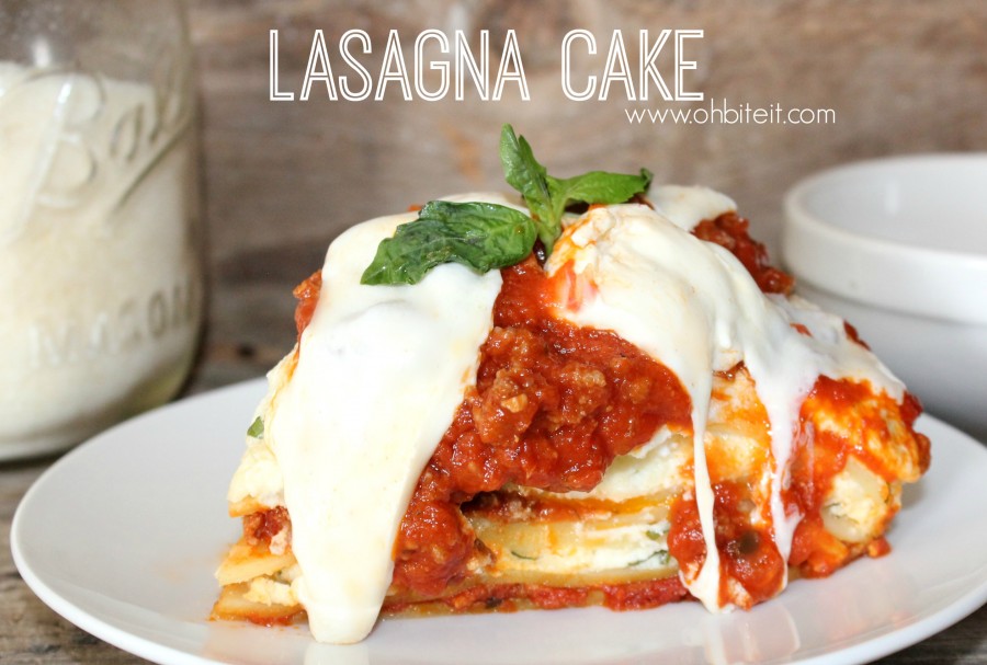 Lasagna Cake! Oh Bite It