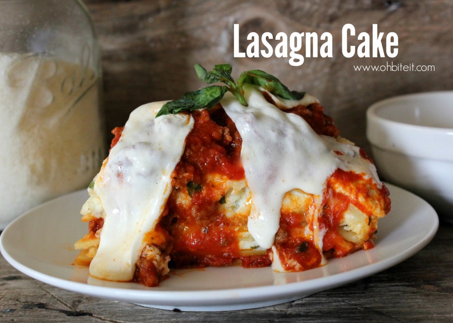 Lasagna Cake! Oh Bite It