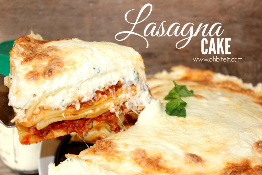 Lasagna Cake! Oh Bite It