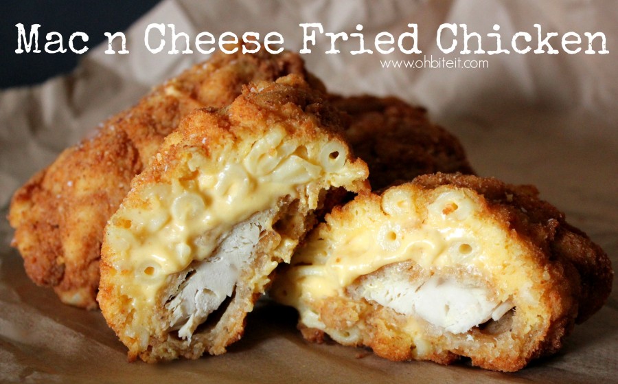 Mac n Cheese Fried Chicken! Oh Bite It