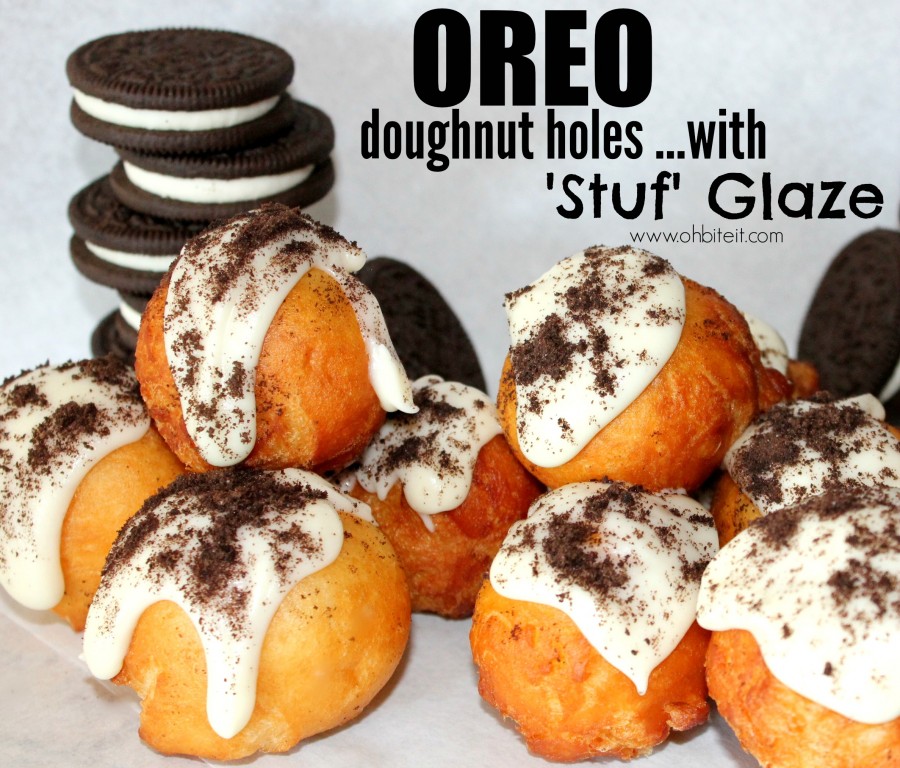 OREO Doughnut Holes…with 'Stuf' Glaze! Oh Bite It