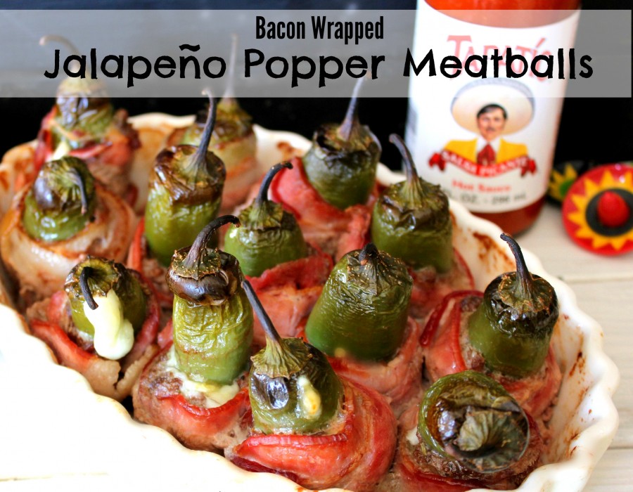 Bacon Wrapped Jalapeno Popper Meatballs! Oh Bite It