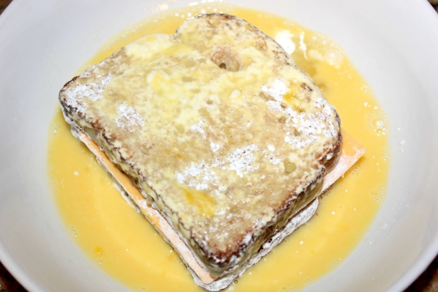 Deep Fried Grilled Cheese! Oh Bite It