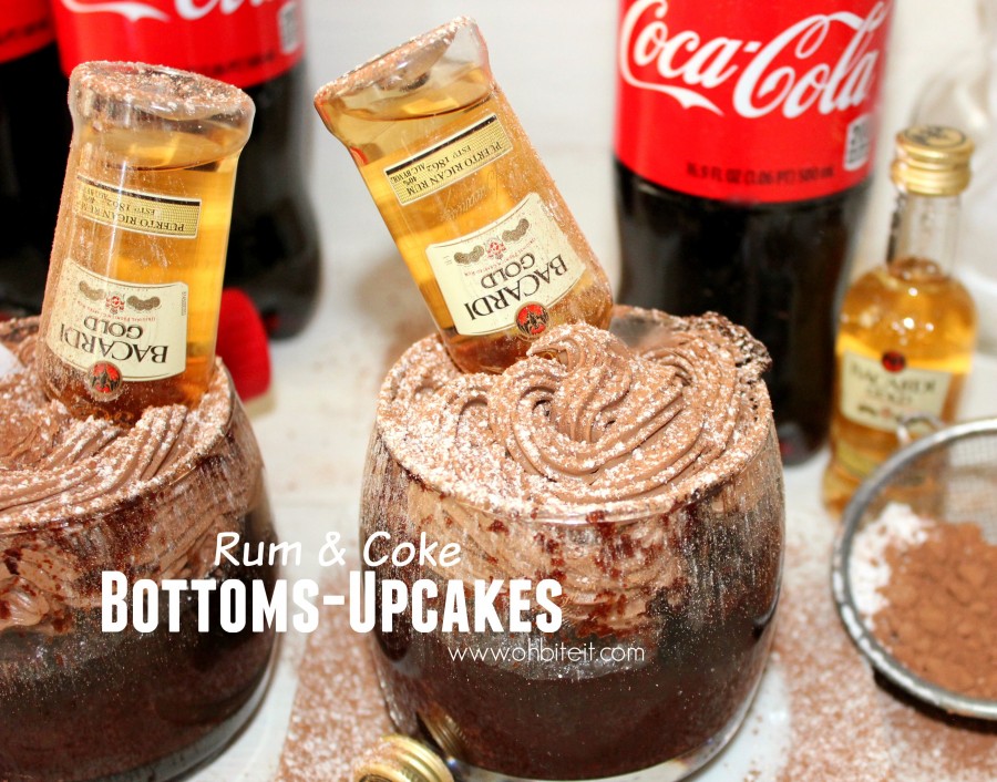 Rum & Coke BottomsUpcakes! Oh Bite It