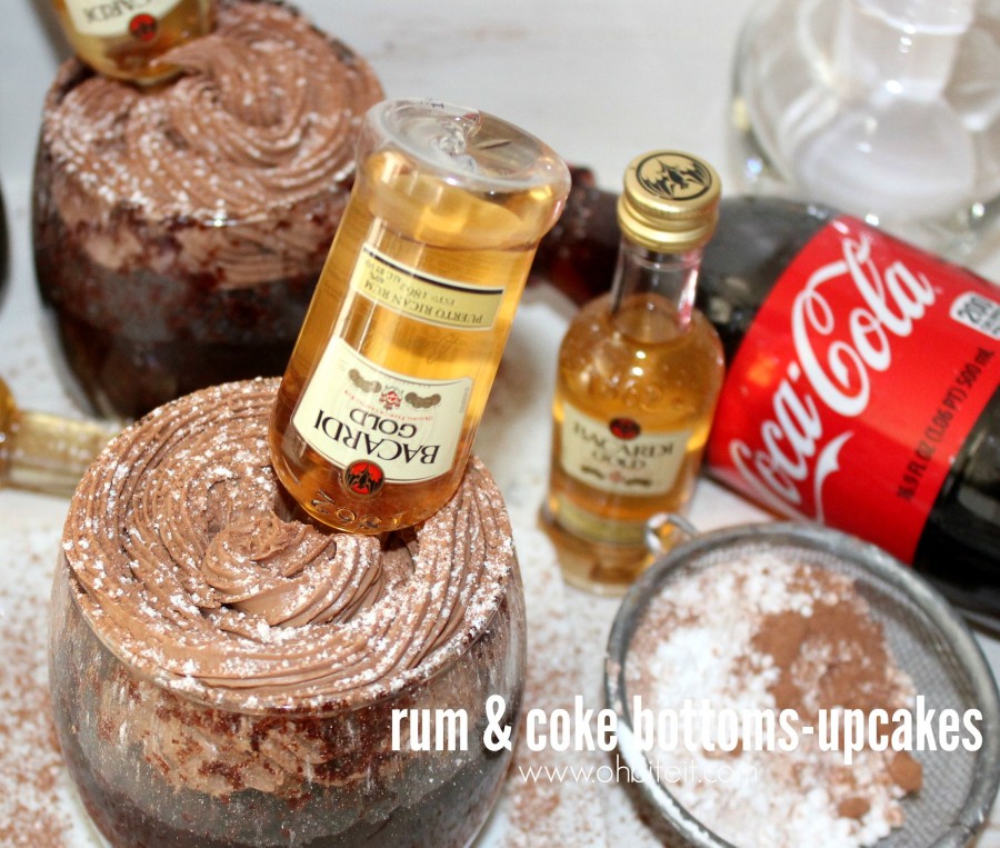 Rum & Coke BottomsUpcakes! Oh Bite It