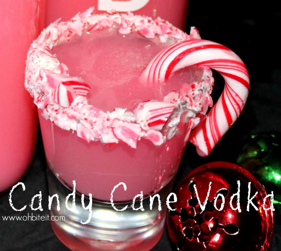 Candy Cane Vodka Shots! Oh Bite It