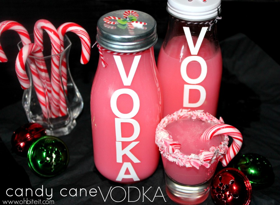 Candy Cane Vodka Shots! Oh Bite It
