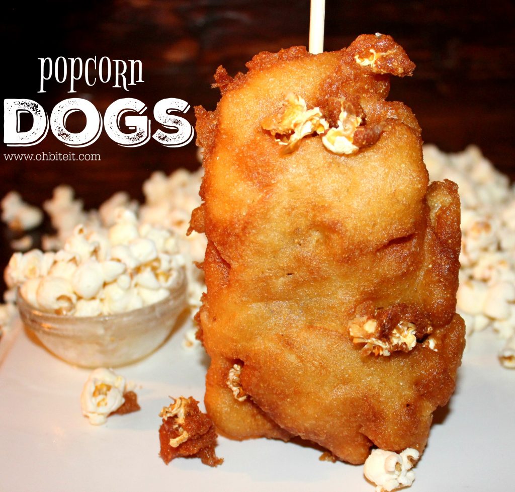 Popcorn Dogs! Oh Bite It