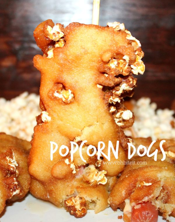 Popcorn Dogs! Oh Bite It