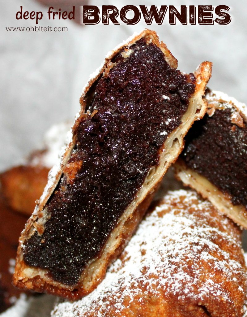 Deep Fried Brownies! Oh Bite It