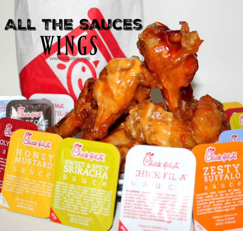 ALL the ChickFilA sauces — WINGS! Oh Bite It