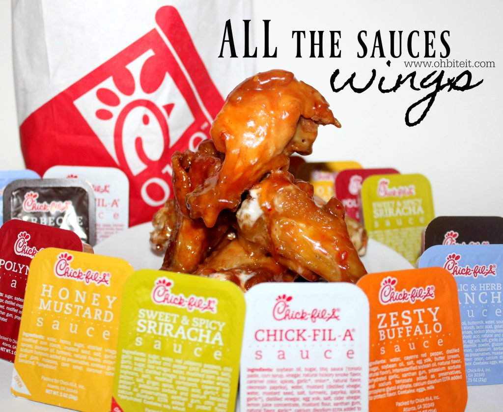 ALL the ChickFilA sauces — WINGS! Oh Bite It