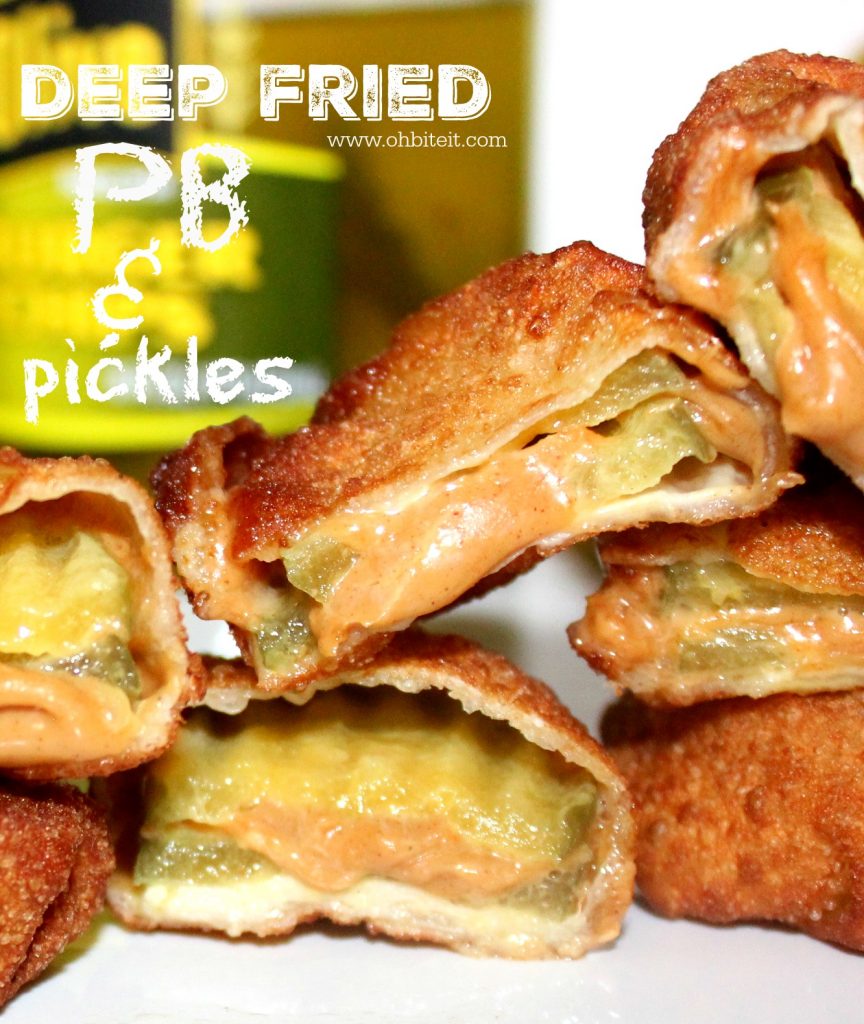 Deep Fried PB & Pickles! Oh Bite It