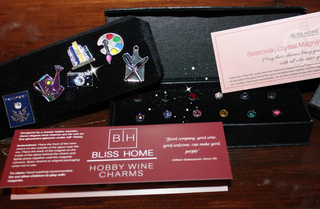 Bliss Home Swarovski Crystal Wine Charms! Oh Bite It