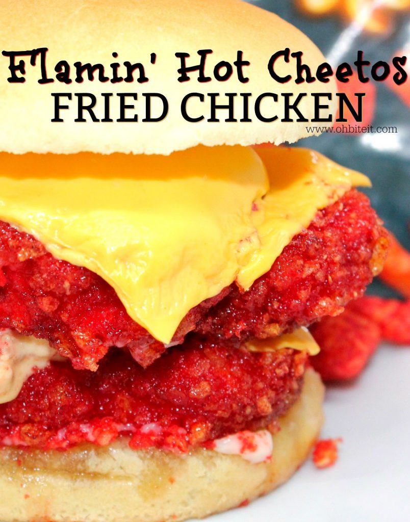 XXTRA Flamin’ Hot Cheetos Fried Chicken! Oh Bite It