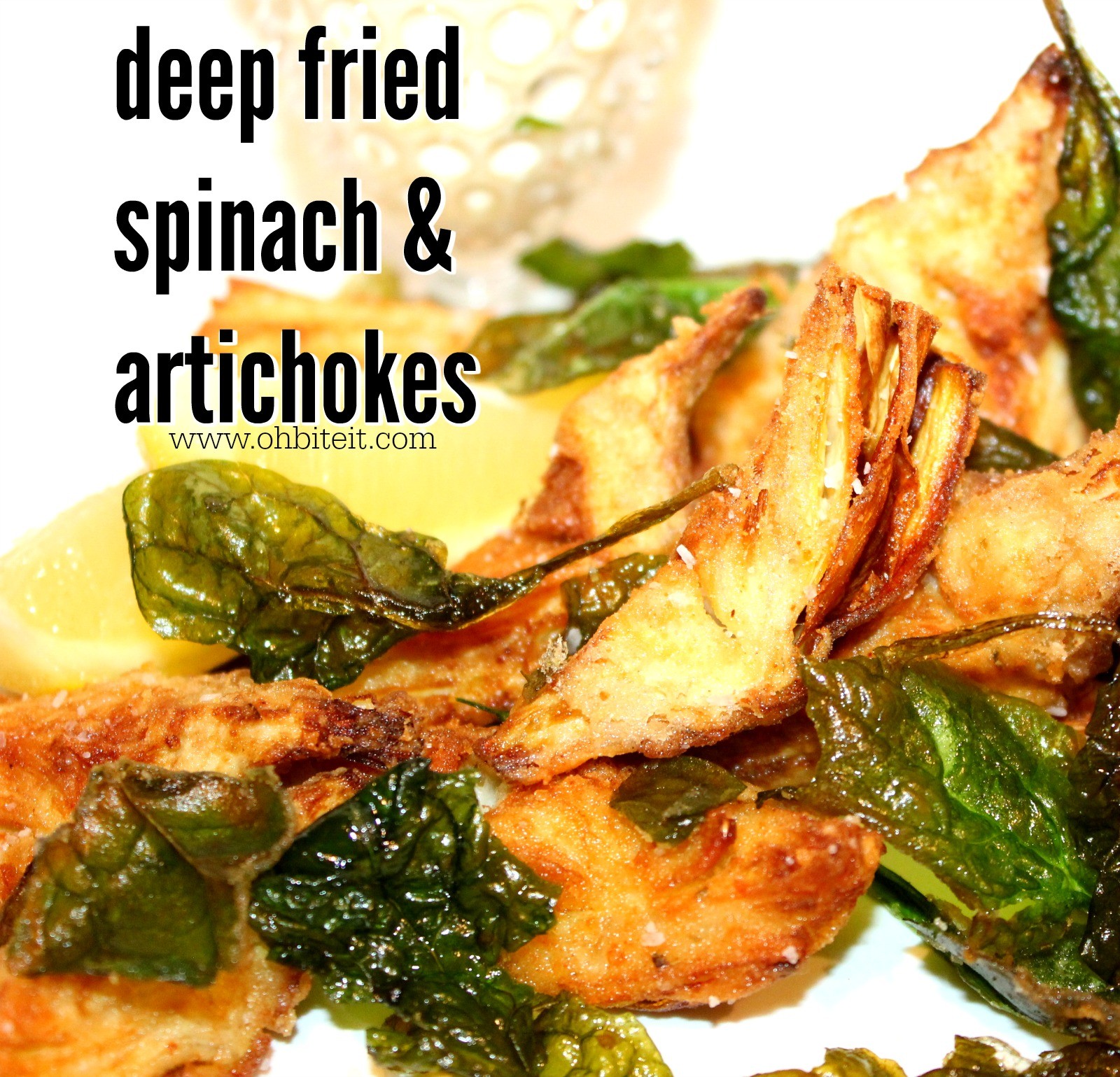 Deep Fried Spinach & Artichokes! Oh Bite It