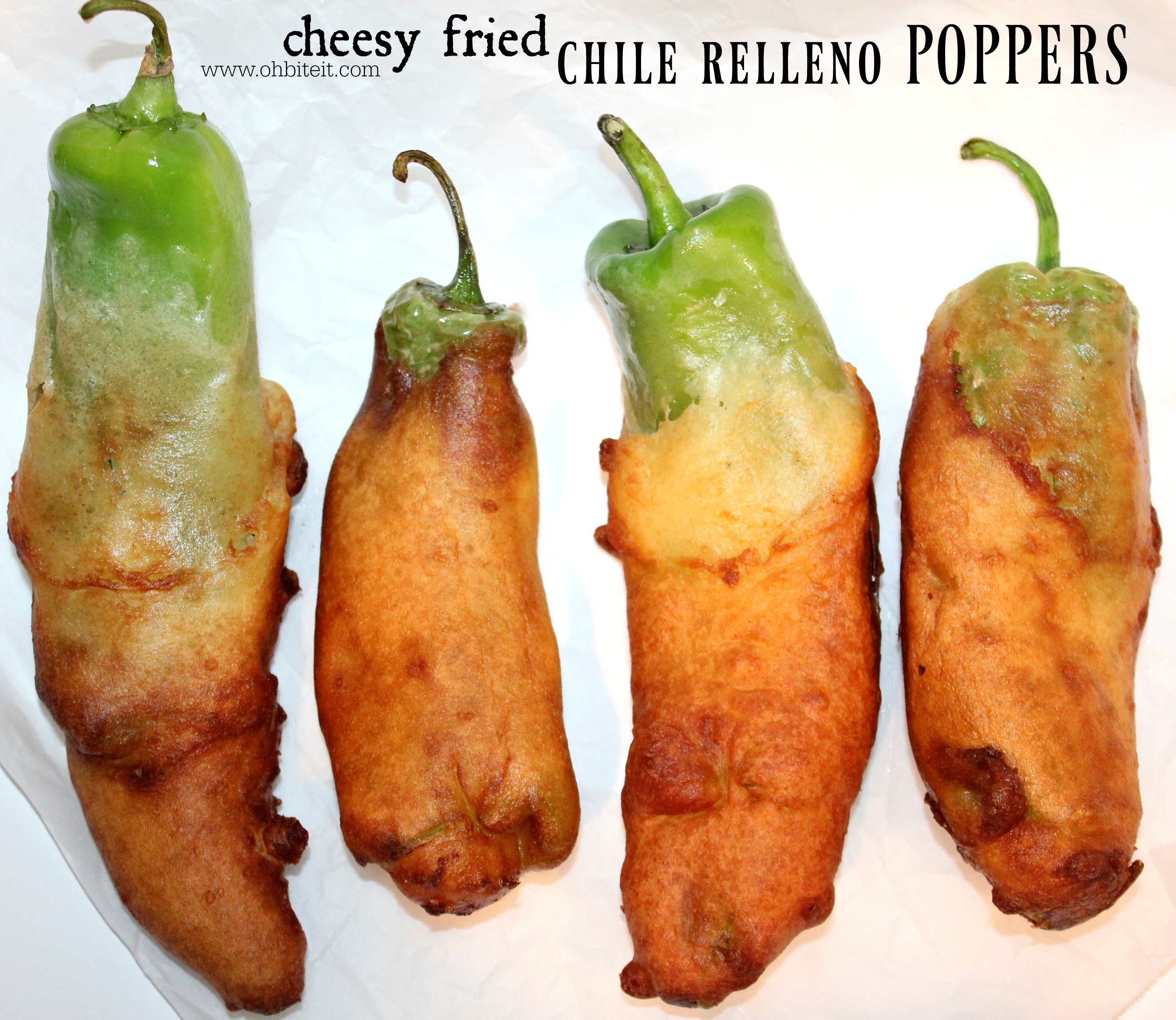 Cheesy Fried Chile Relleno Poppers! Oh Bite It