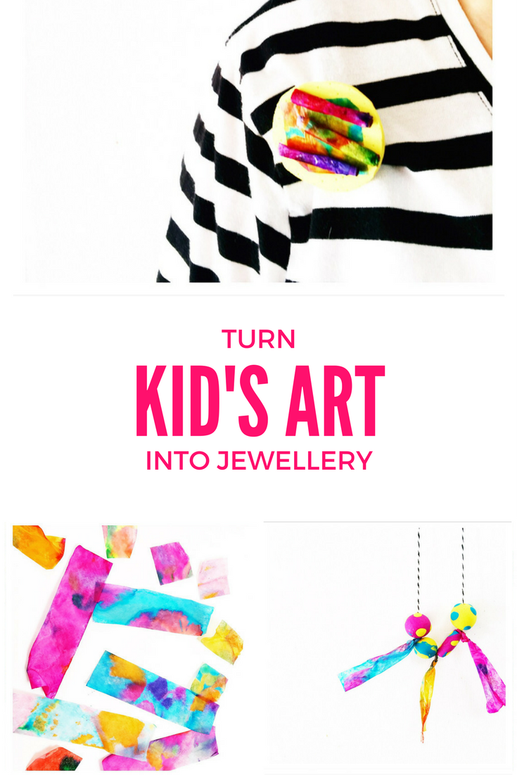 Turn Kid's Art Into Jewellery Oh Creative Day