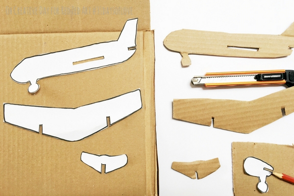 Cardboard Airplane Craft - Oh Creative Day