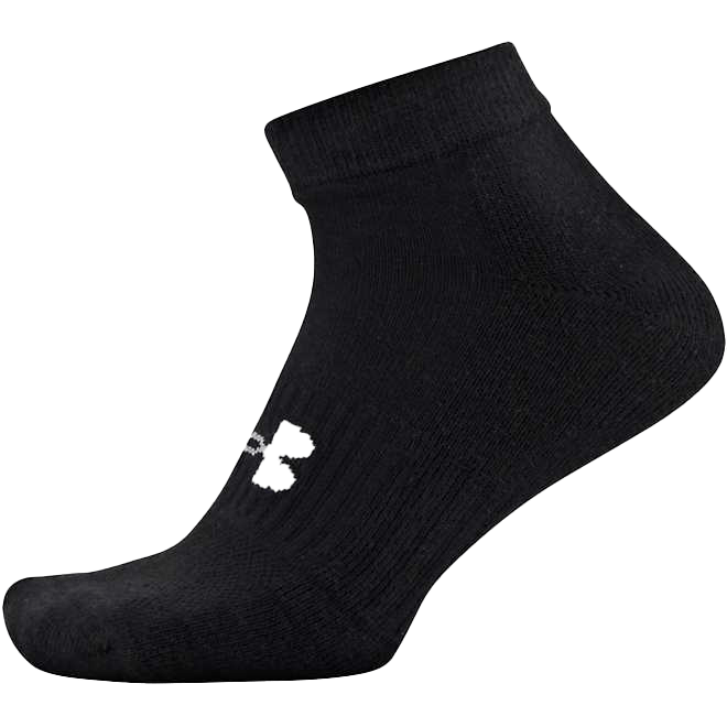 Under Armor Men's Low Cut Socks Black 6Pack