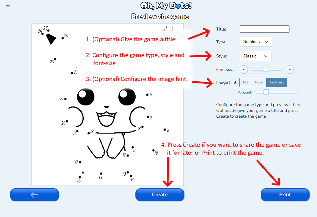 How to create free connect the dots worksheets : Oh My Dots!