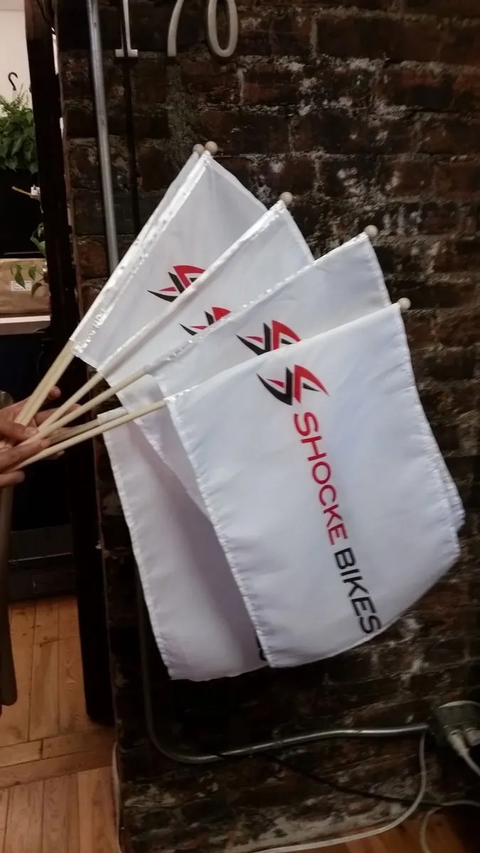 Custom Printed Hand Flags Stick Flags Parade Flags
