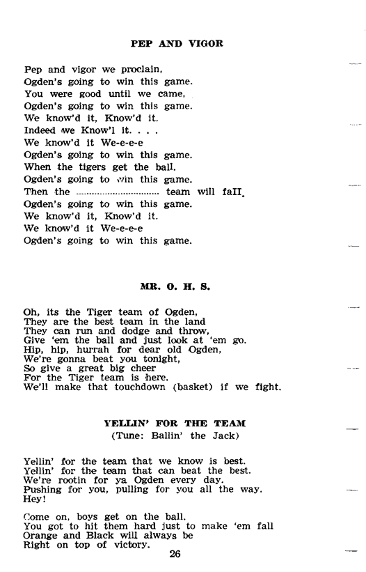 OHS Class of 1965 Songs & Cheers