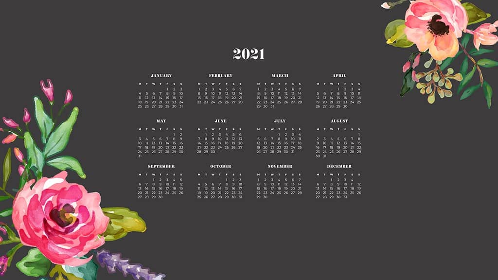 FREE 2021 wallpaper calendars 50+ cute design options to choose from!