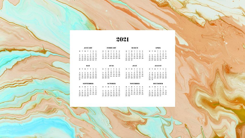FREE 2021 wallpaper calendars 50+ cute design options to choose from!