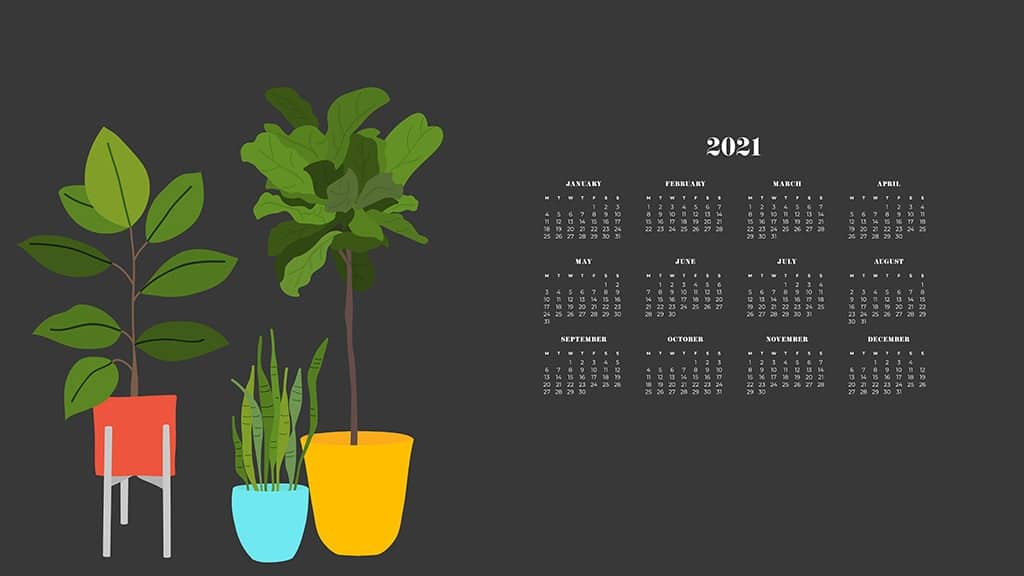 FREE 2021 wallpaper calendars 50+ cute design options to choose from!
