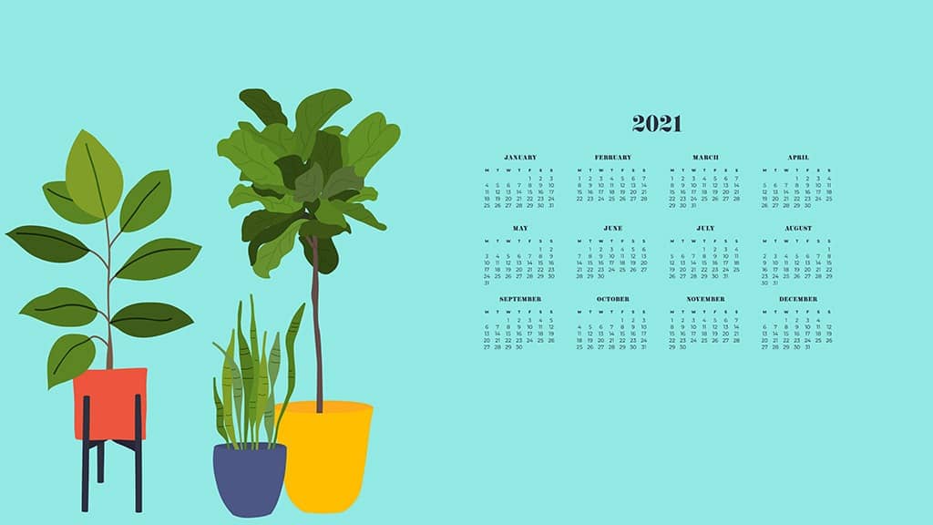 FREE 2021 wallpaper calendars 50+ cute design options to choose from!