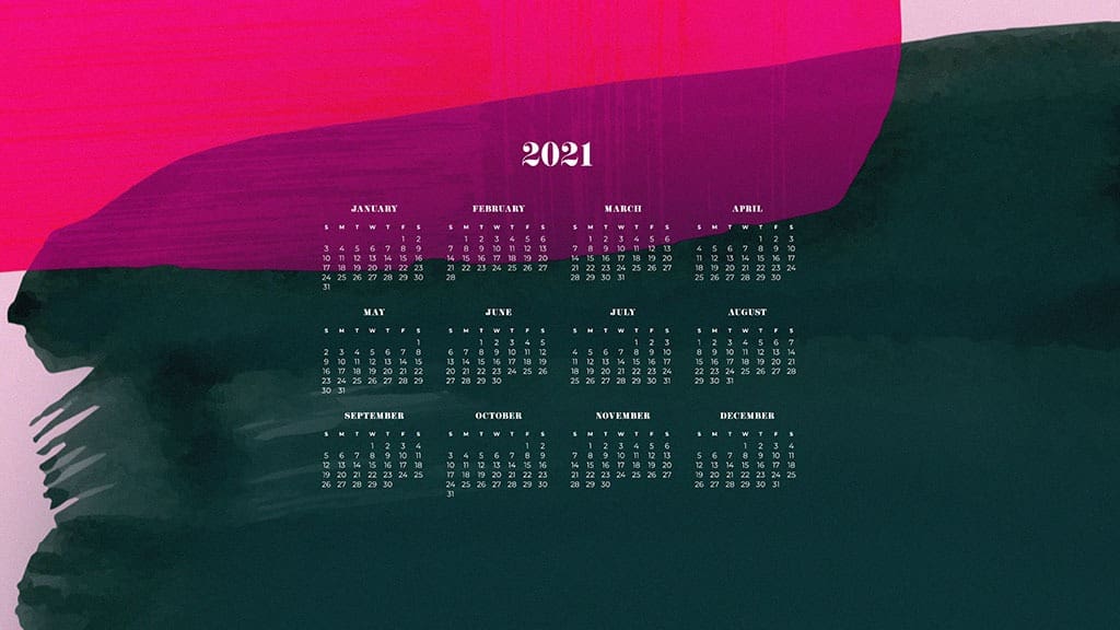 FREE 2021 wallpaper calendars 50+ cute design options to choose from!