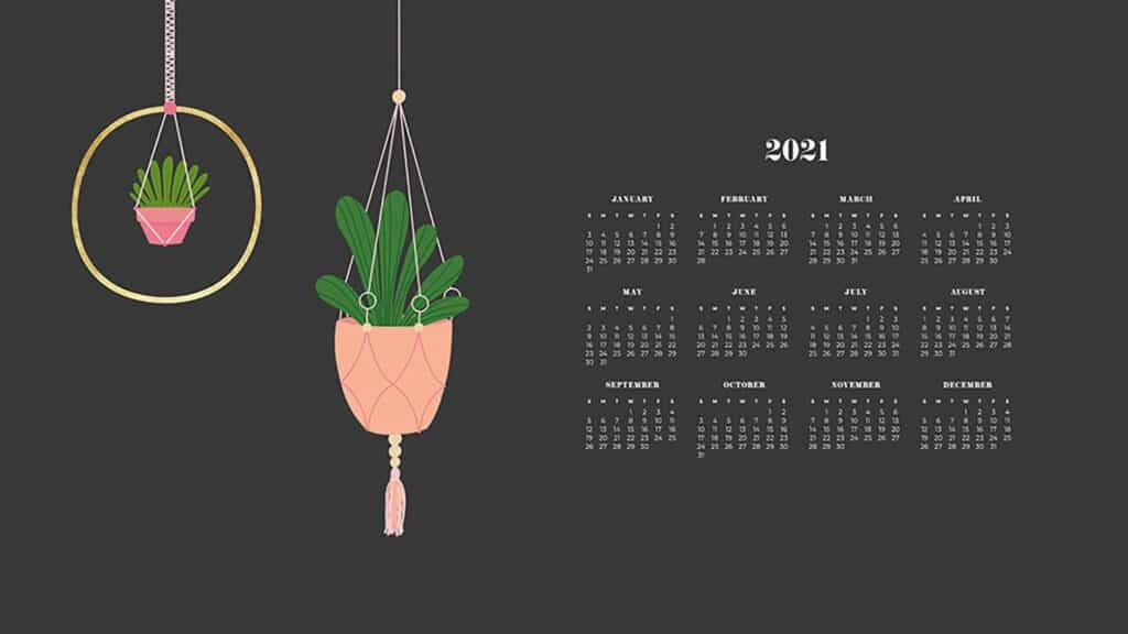 FREE 2021 wallpaper calendars 50+ cute design options to choose from!
