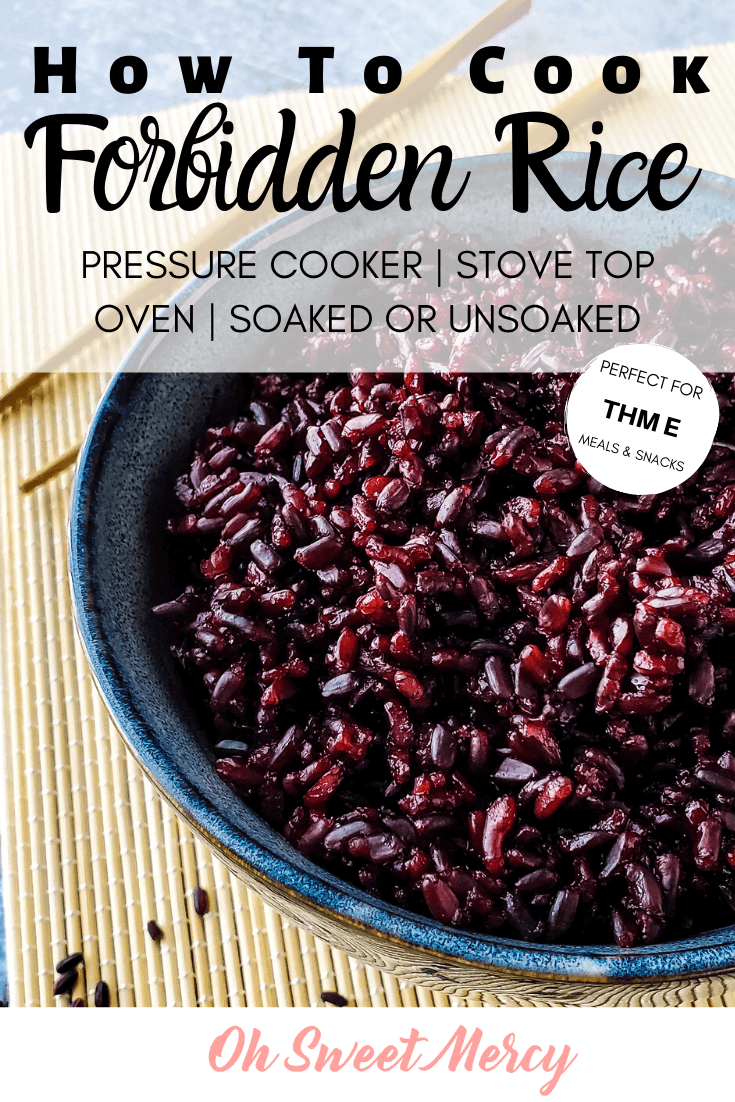 How To Cook Black Rice (Forbidden Rice) Pressure Cooker, Stove Top