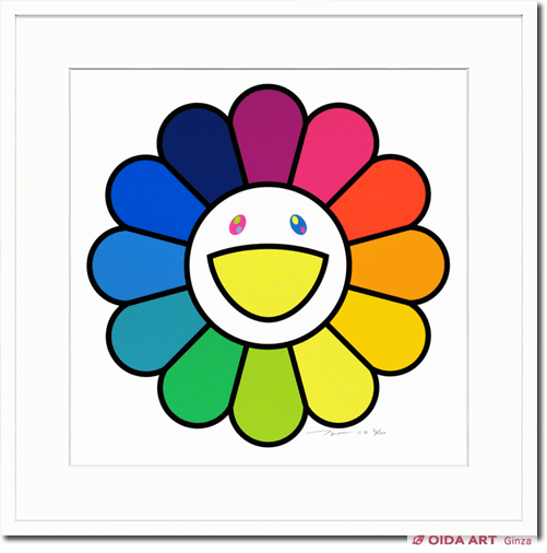 楽天市場】2022 母の日【レインボーフラワーをボックスにアレンジメント】レインボーフラワー・フラワーボックス◇花恭◇【母の日のギフトに！】【お祝い】【結婚記念日】【誕生日】【クール便でお届け】【指定日配達対応】【15000円以上送料無料】 : Ｆｏｕｒ ... 村上隆 レインボーフラワーさん | 絵画など美術品の販売と買取 | 東京・銀座 おいだ美術