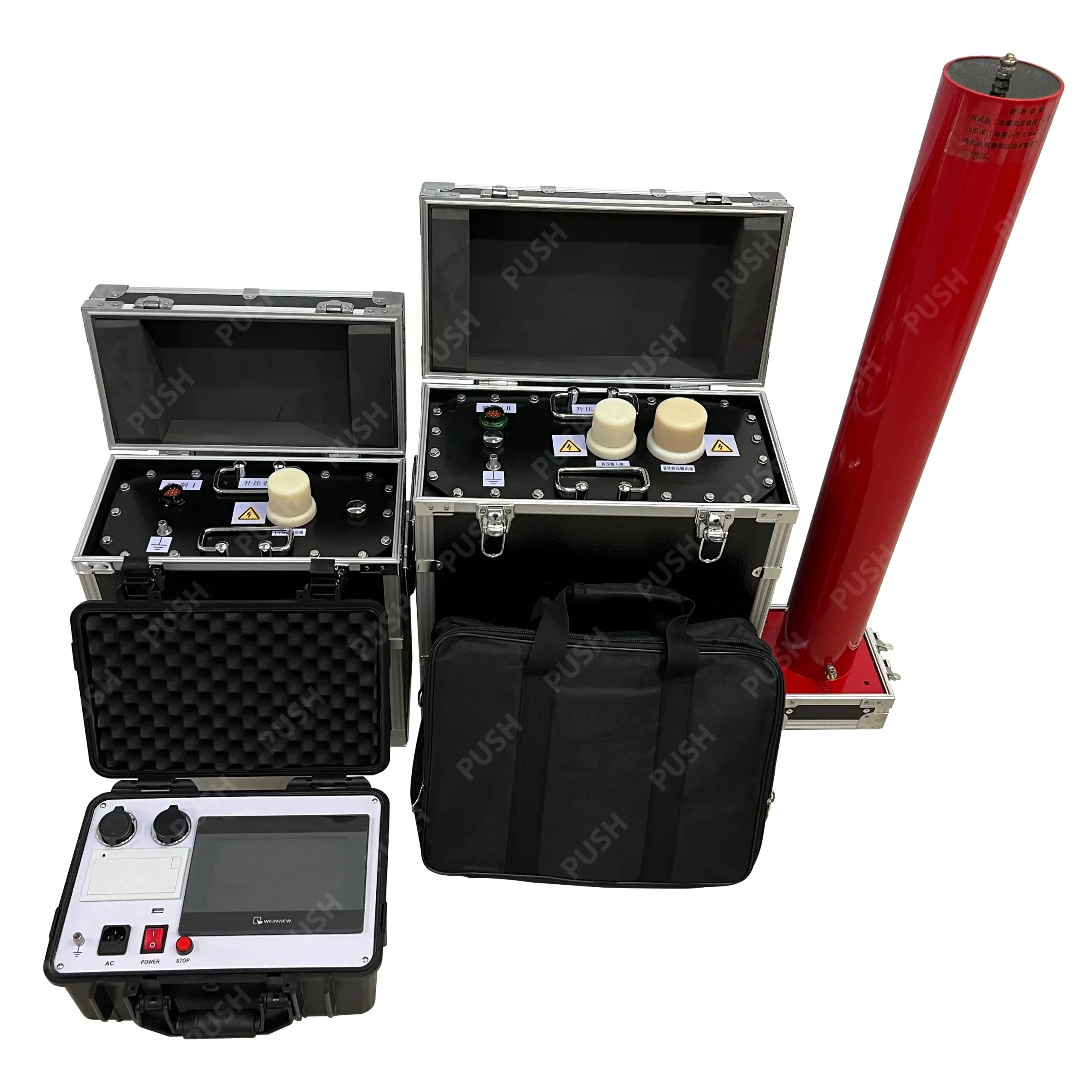 Electrical Testing With The High Voltage AC HV VLF Hipot Tester PUSH