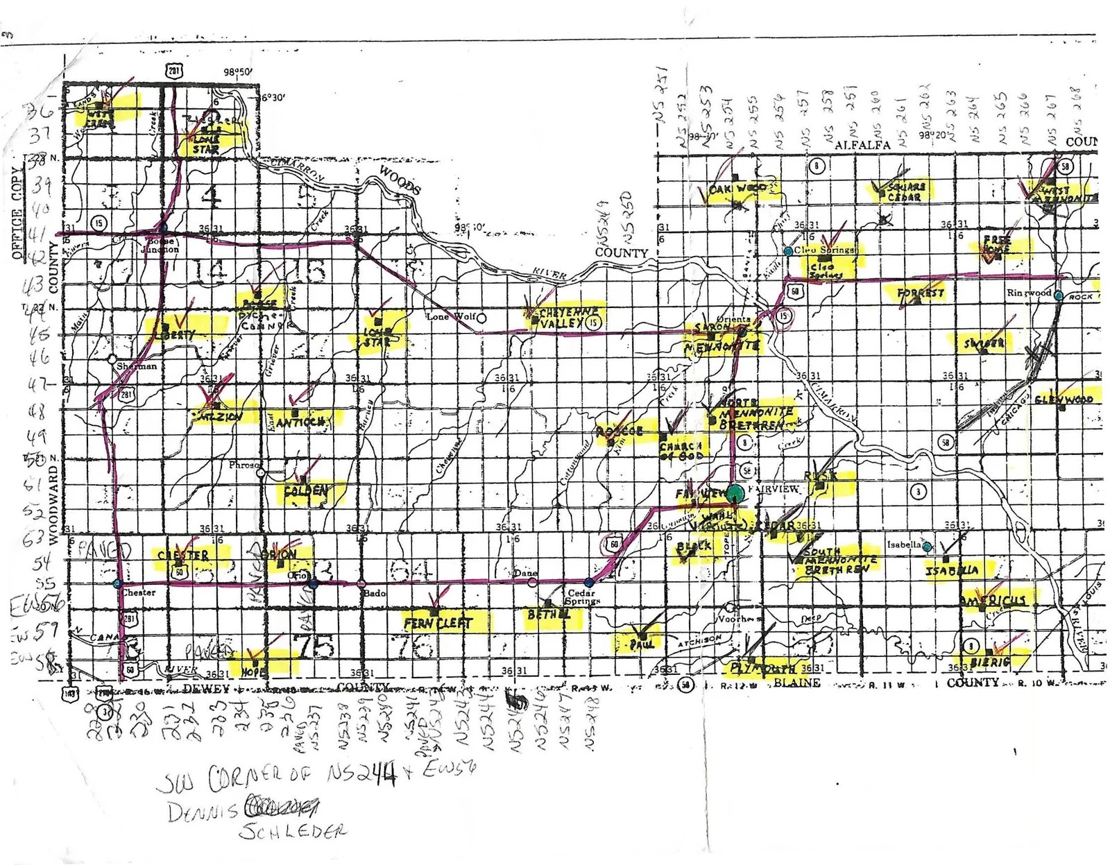 Major County, Oklahoma Cemetery Page