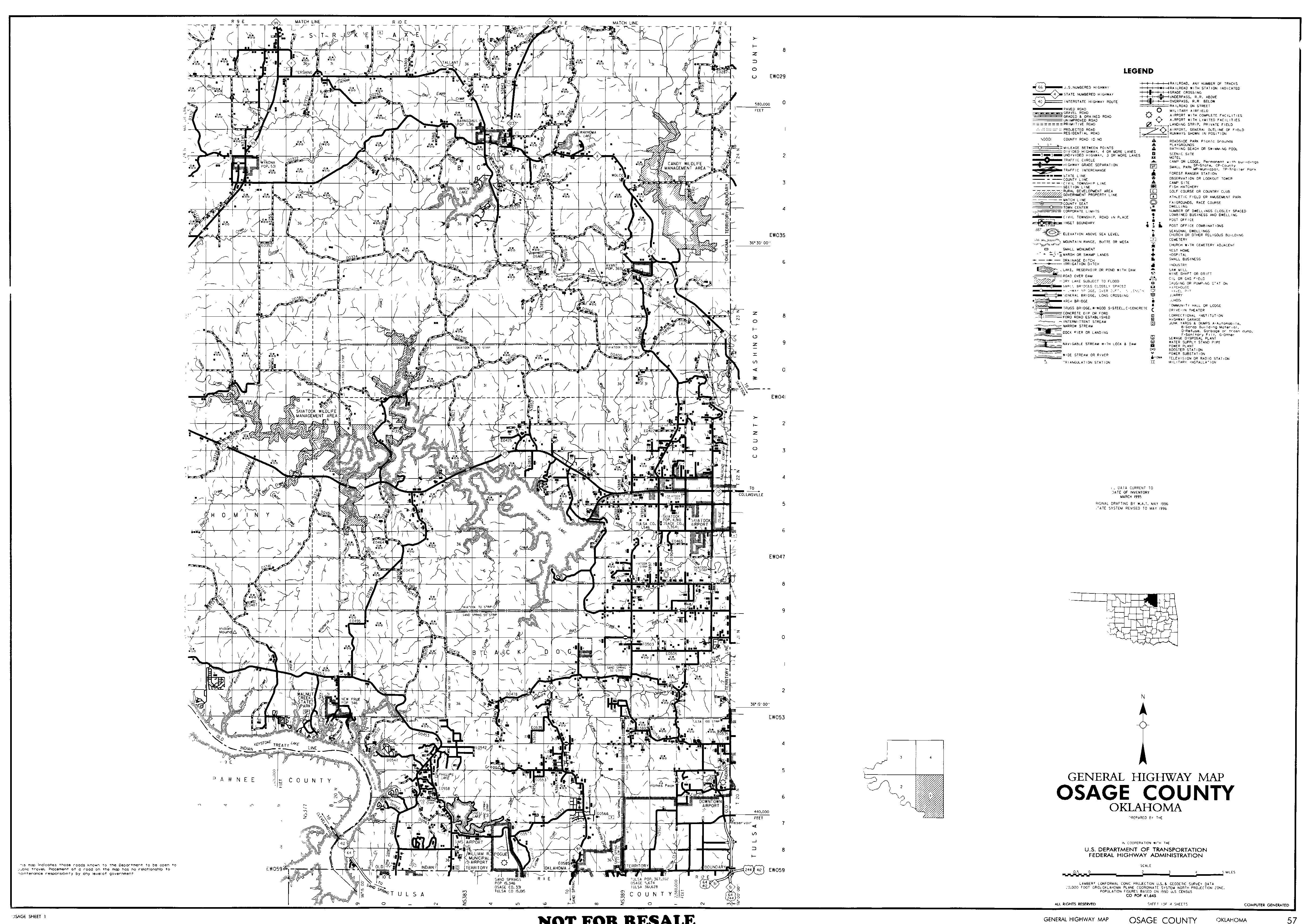 Osage County Map