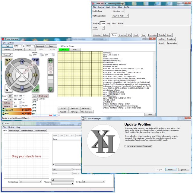 RepRap X2 Host Software