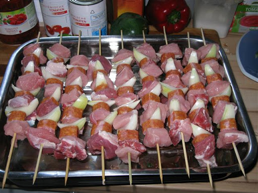 Schaschlik grillen wie lange Kleinster mobiler Gasgrill.