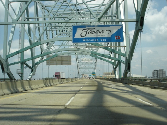 OKRoads Interstate 40 Tennessee Eastbound Memphis area