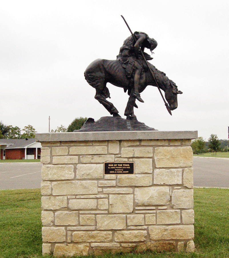 Statues Oklahoma Territorial Plaza