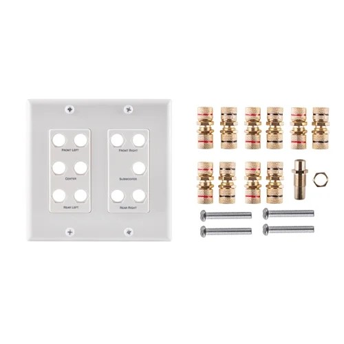 Speaker Cable Wall Plate OLUS2002 OlaneElectronics