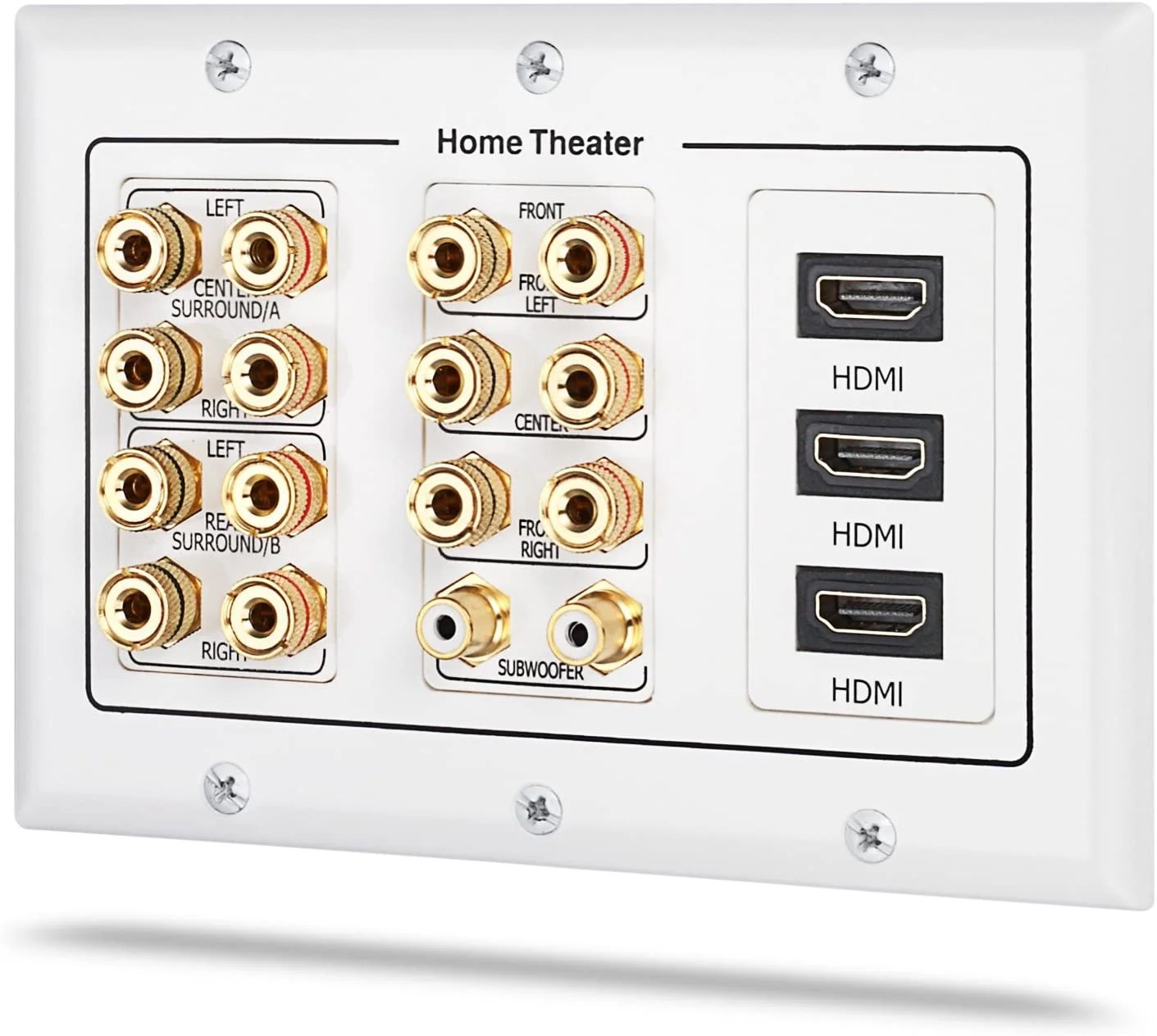 Home Theater Surround Sound Wall Plate OlaneElectronics