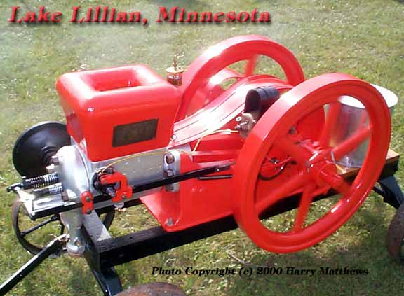 Harry's Old Engine at Lake Lillian Minnesota